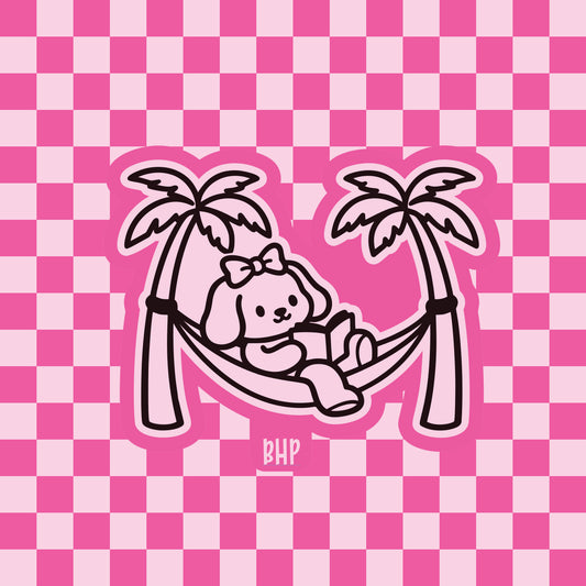 Puppy on hammock reading silicone freshie mold