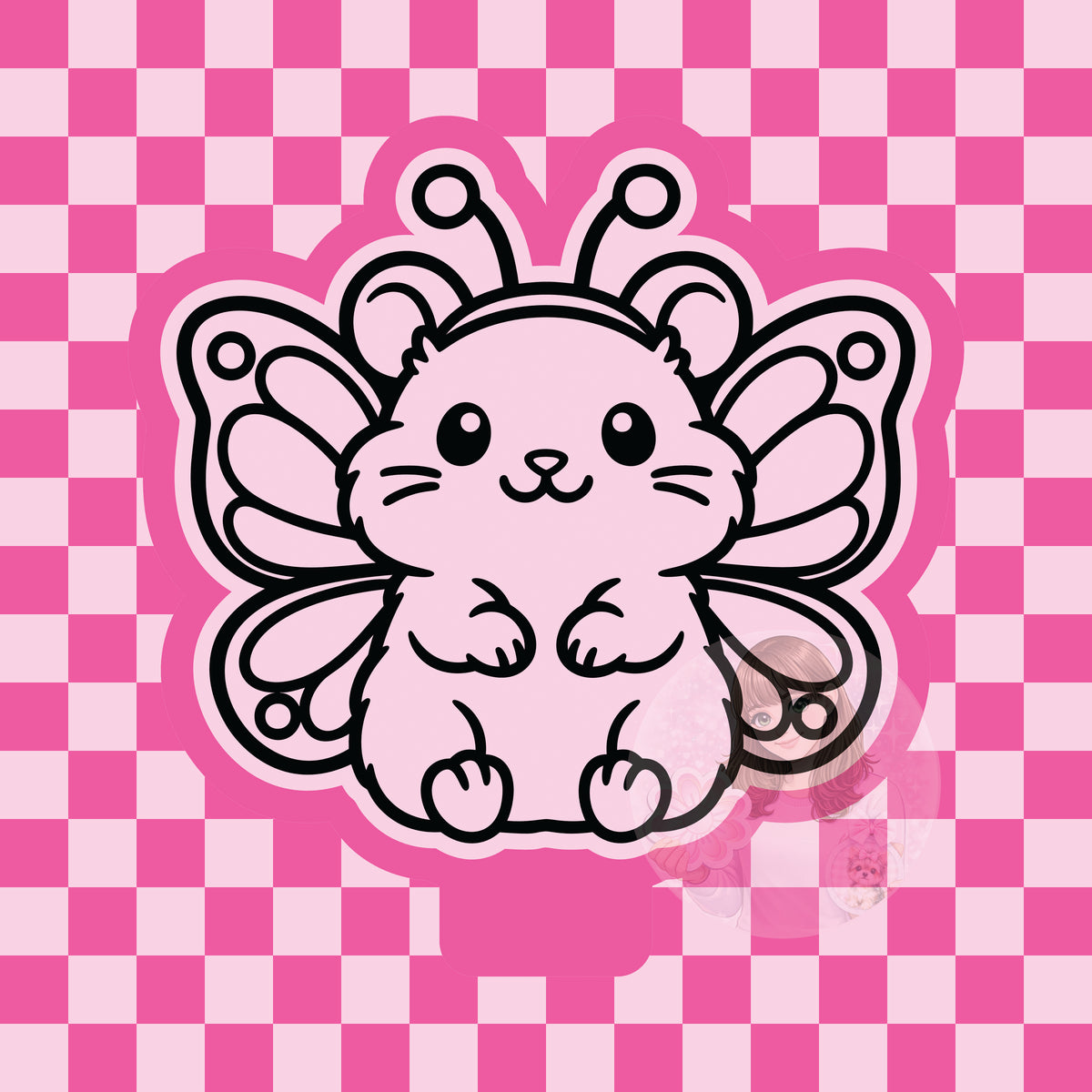 Hamster butterfly silicone mold