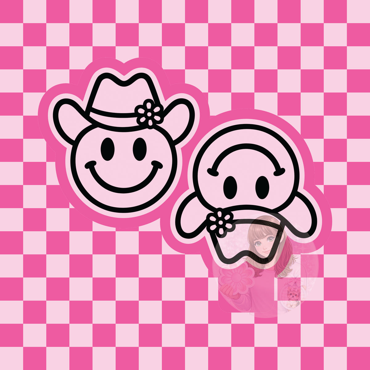 Smile face vent clip freshie mold