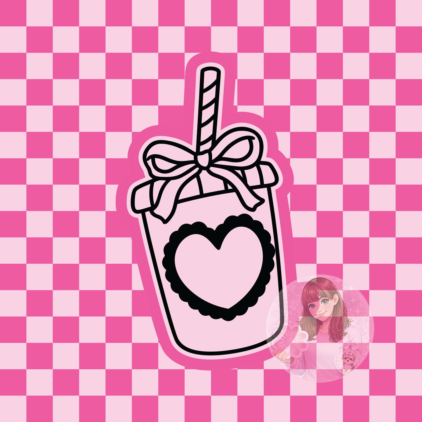 Heart cup silicone freshie mold