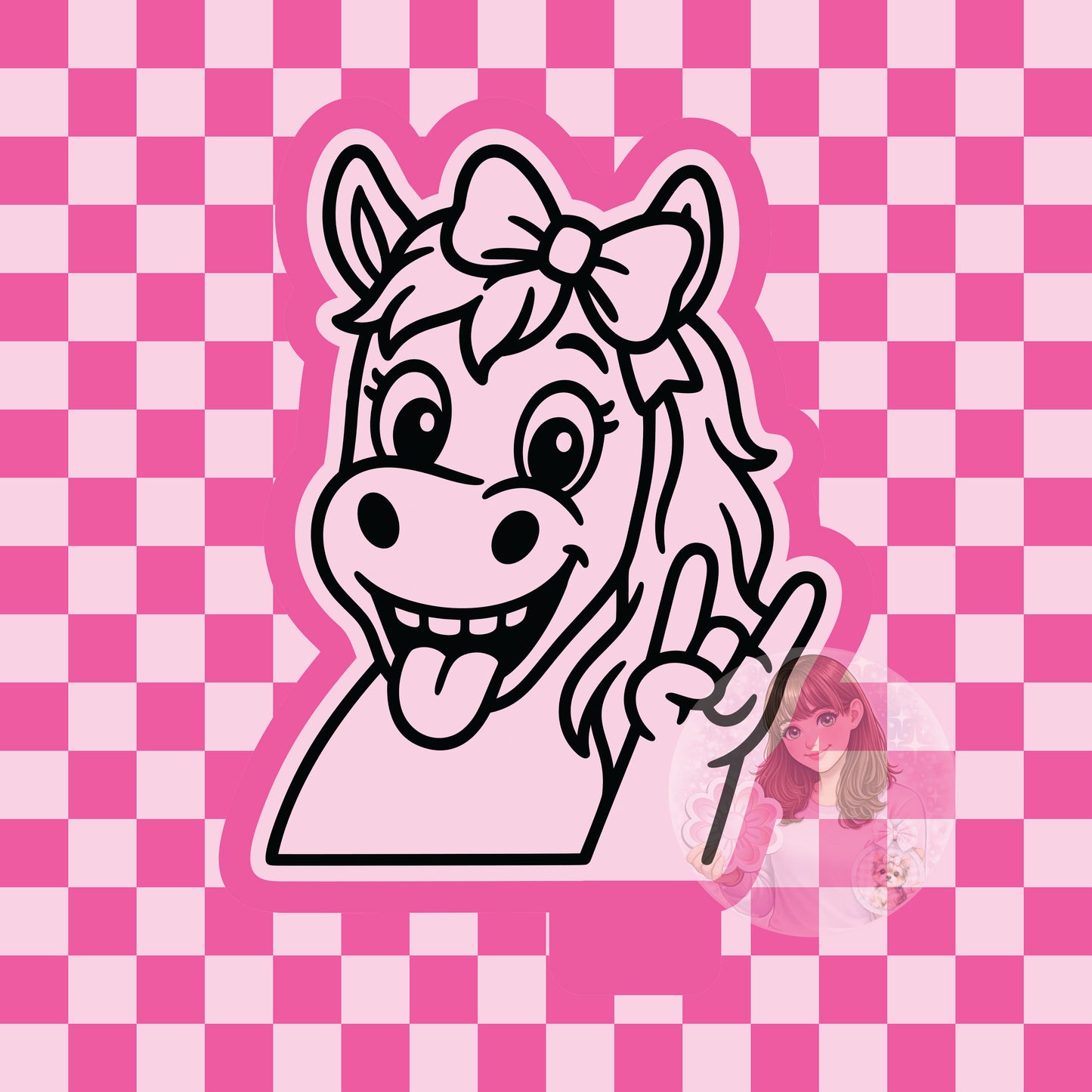 Rock on horse silicone freshie mold