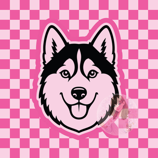 Husky dog head silicone freshie mold