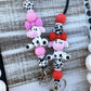 Cute cow beaded lanyard