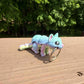 Rainbow cat keychain