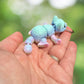 Rainbow cat keychain