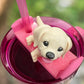 Yellow lab 3D cup topper