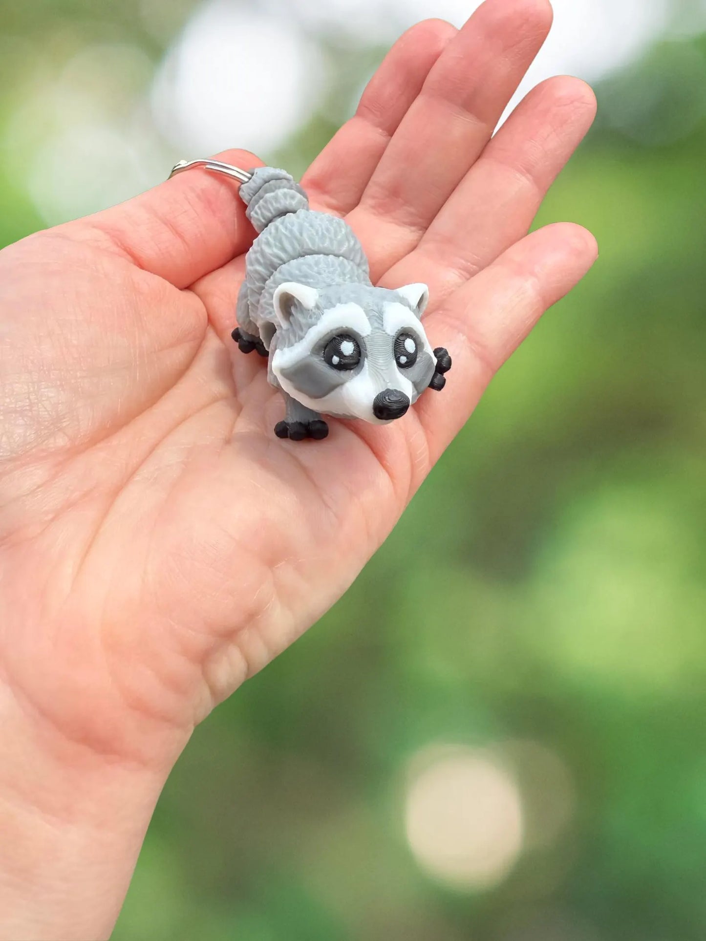 Raccoon keychain