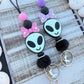 Alien teacher beaded lanyard