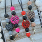 Leopard apple teacher lanyard