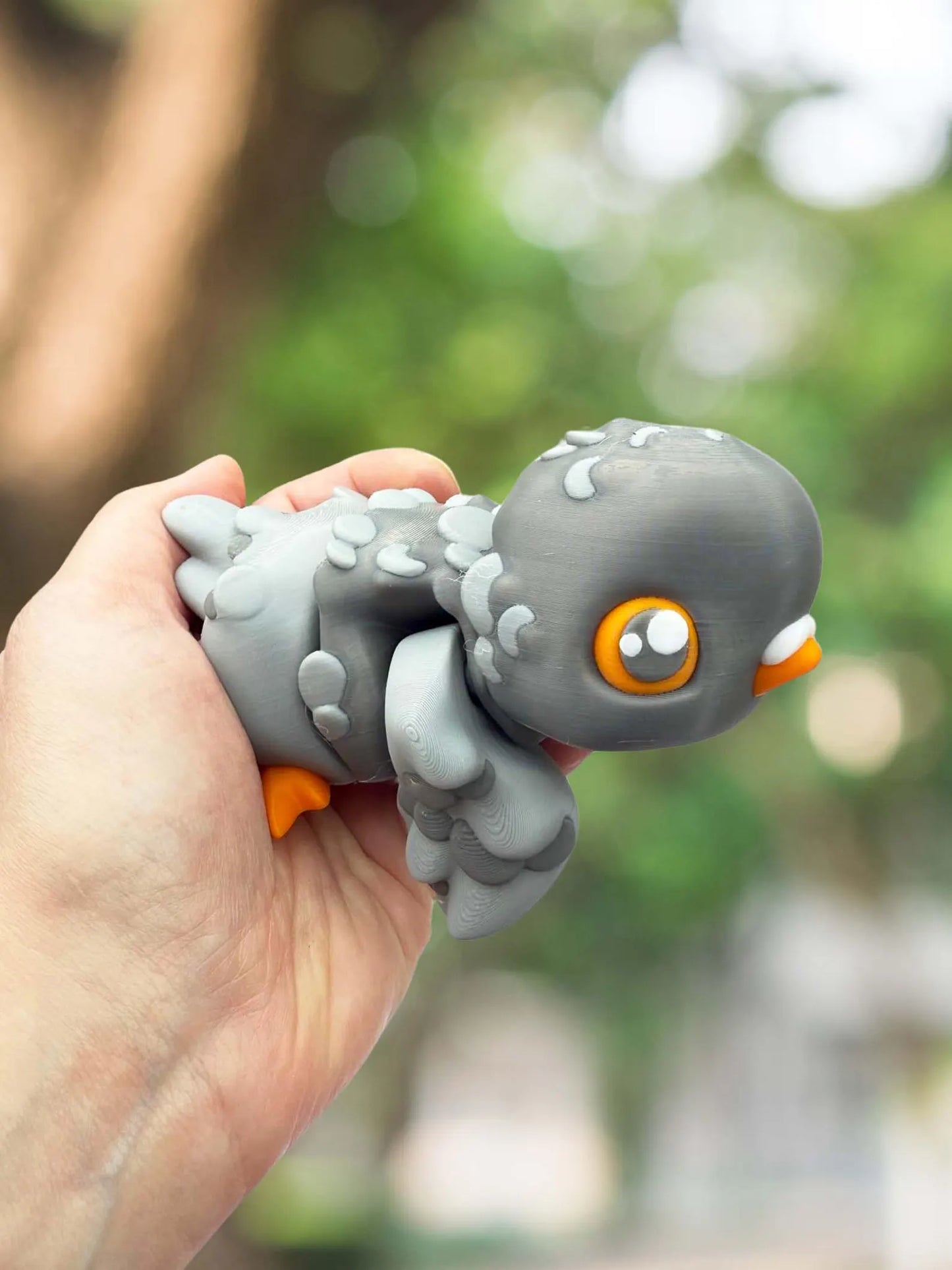Pigeon 3D articulated figurine