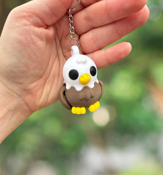 Bald eagle keychain