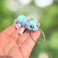 Rainbow cat keychain