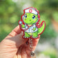 Dinosaur nurse retractable badge reel