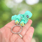 Brontosaurus dinosaur keychain