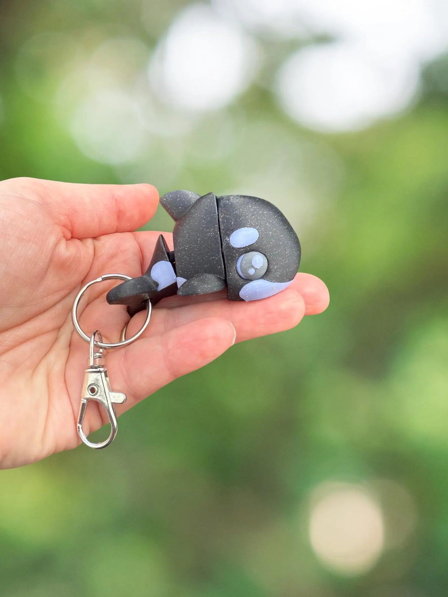 Killer whale keychain