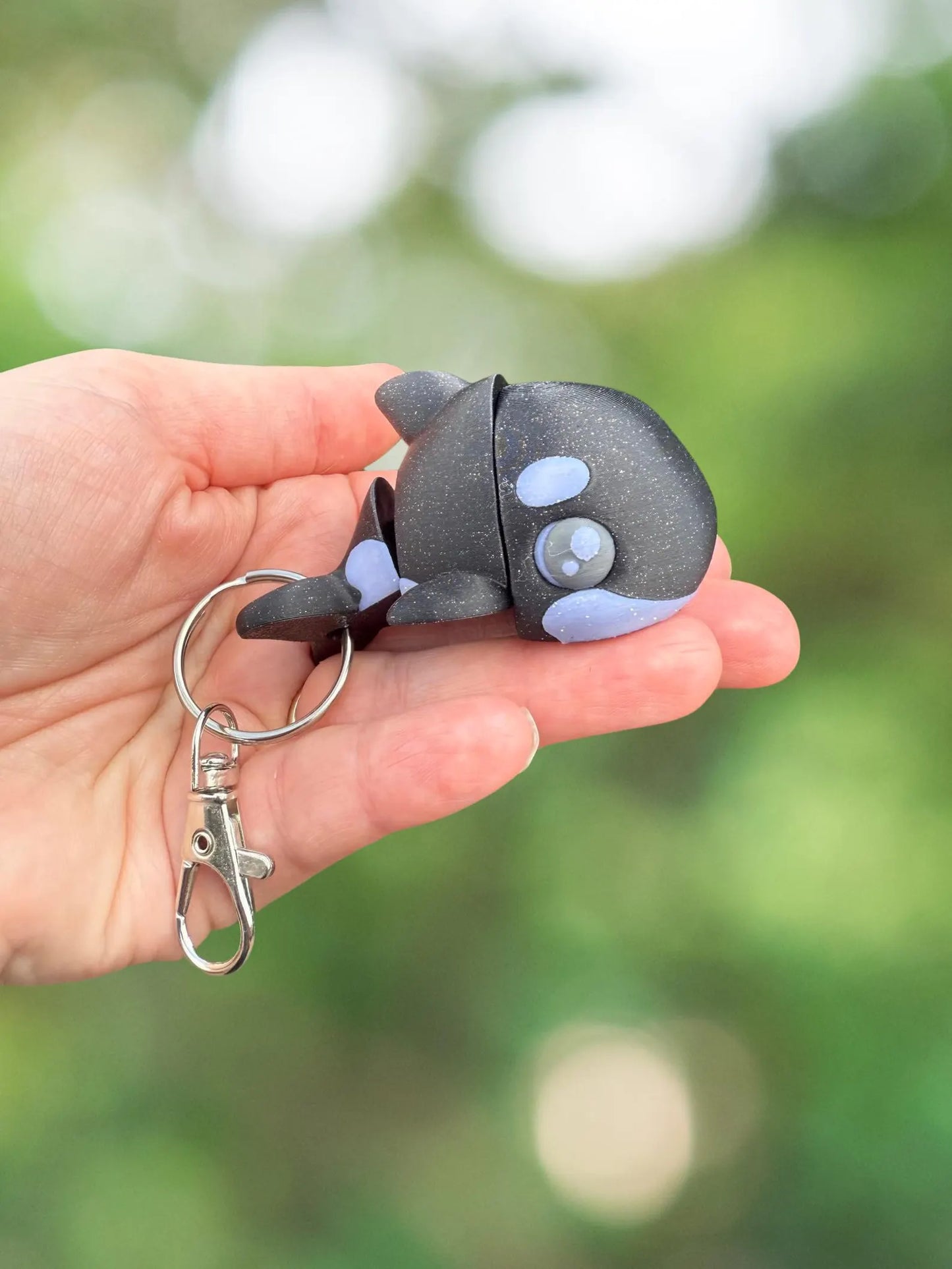 Killer whale keychain