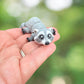 Raccoon keychain