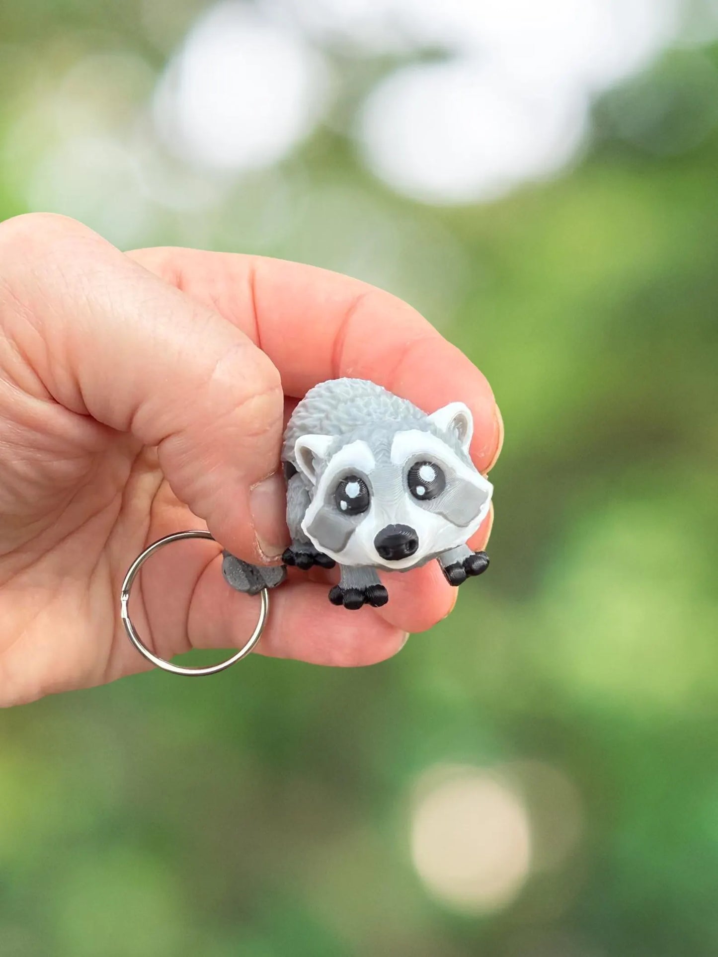 Raccoon keychain
