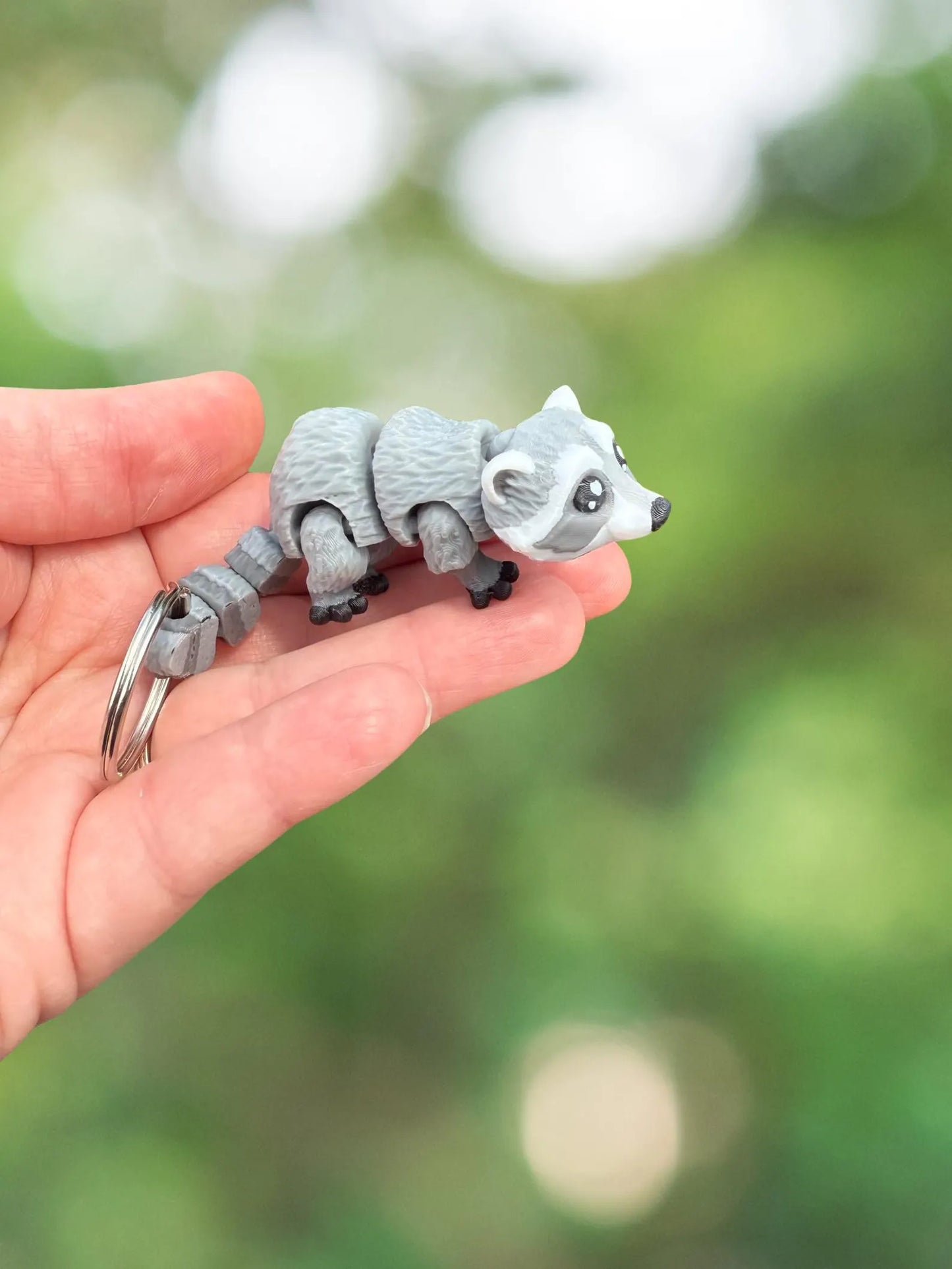 Raccoon keychain