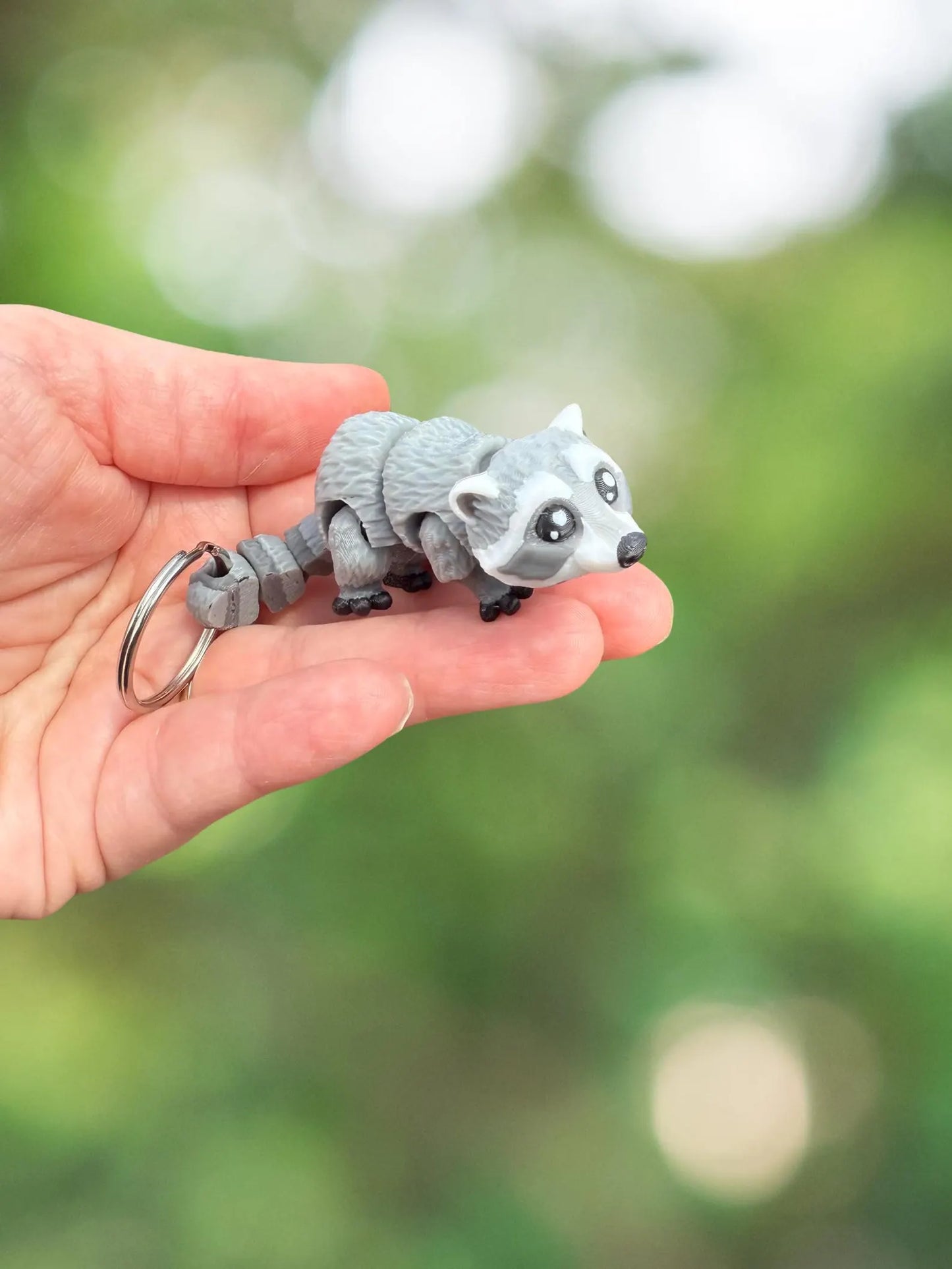 Raccoon keychain