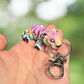Rainbow tiger keychain
