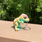 Rainbow dinosaur T-Rex keychain