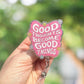 Good thoughts become good things retractable badge reel