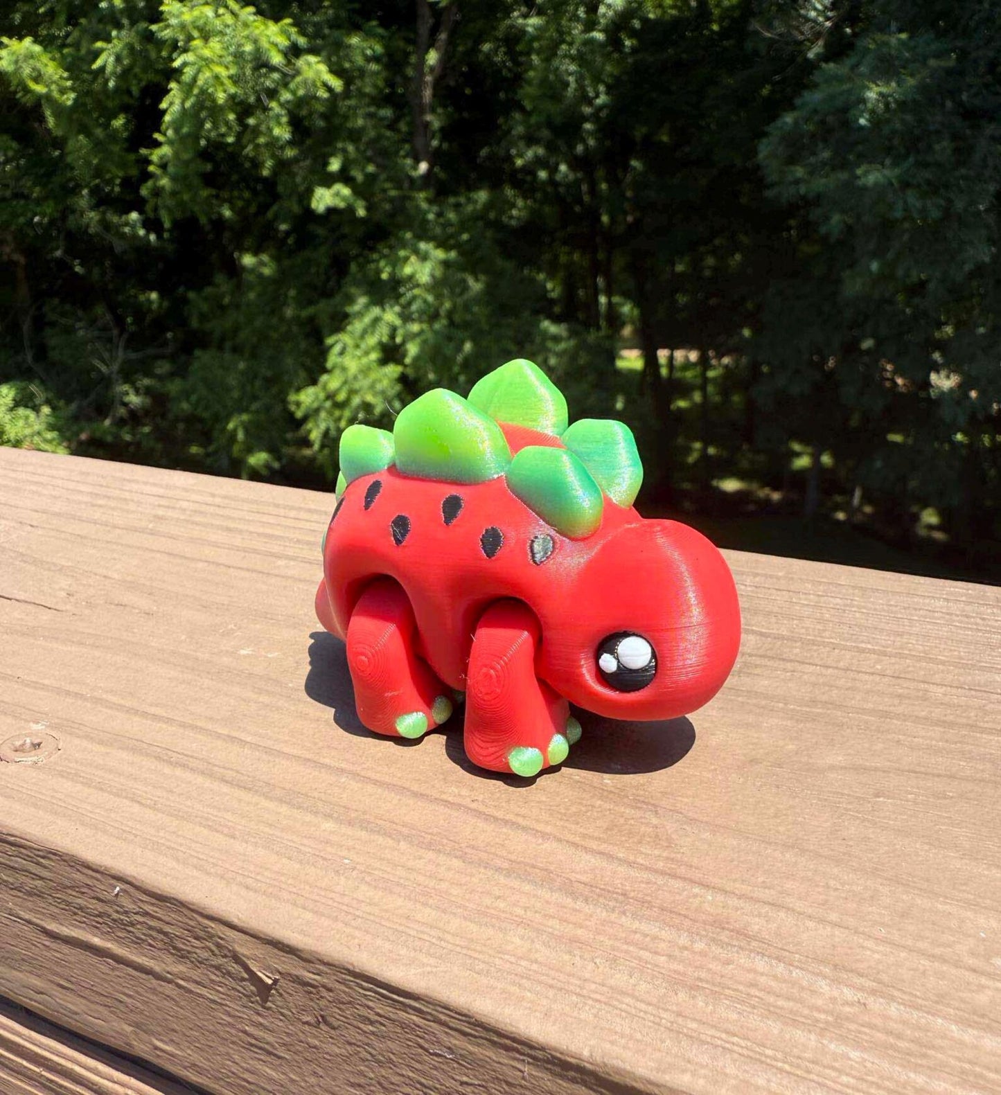Watermelon dino articulated 3D print