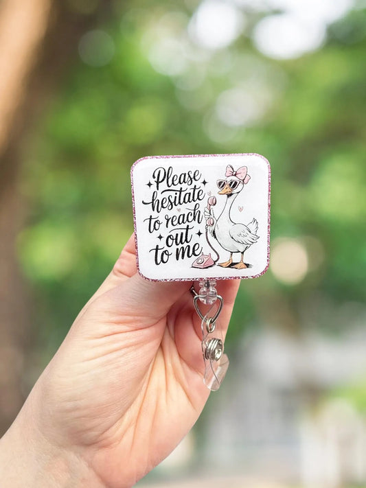 Please hesitate to reach out to me goose retractable badge reel