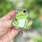 Peace frog retractable badge reel