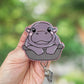 Cute hippo tub retractable badge reel