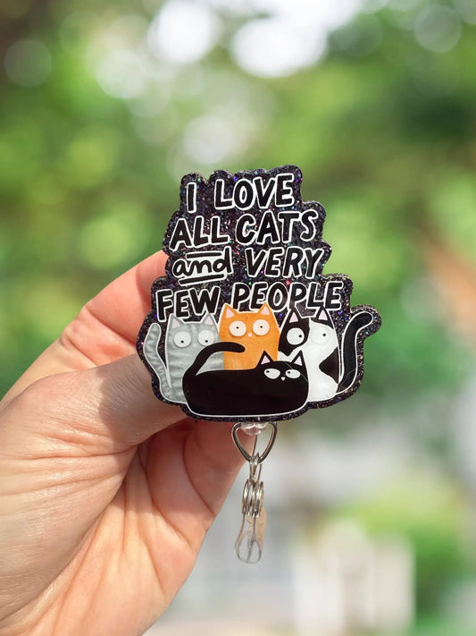 I love cats and very few people retractable badge reel