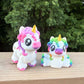 Rainbow unicorn articulated 3D printed figurine