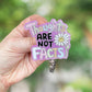 Thoughts are not facts retractable badge reel