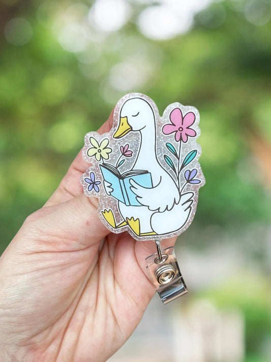 Reading goose retractable badge reel