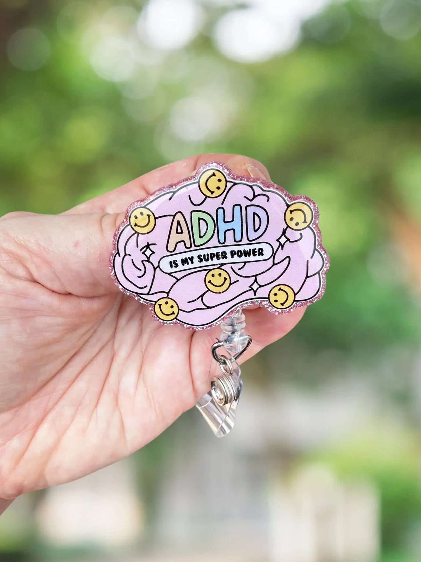 ADHD is my superpower retractable badge reel