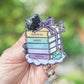 Stacked dragon books retractable badge reel