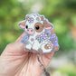 Cute flower cow retractable badge reel