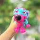 Rainbow dachshund articulated 3D printed figurine