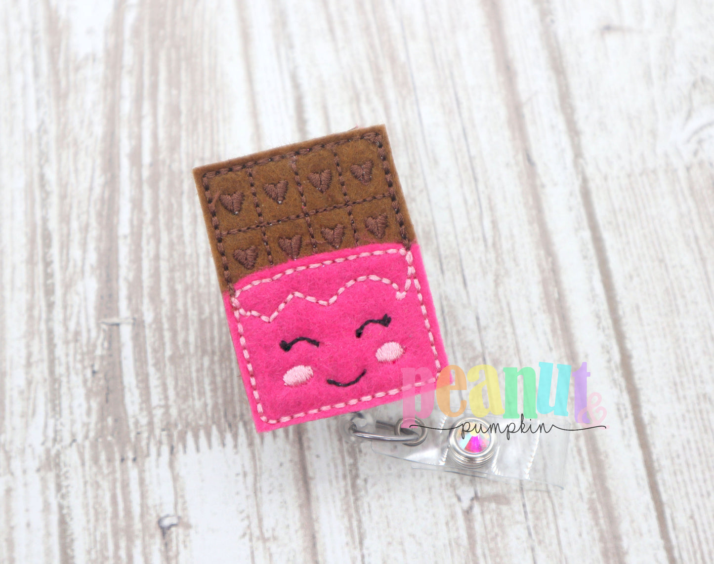 Chocolate badge reel, chocolate gift, gift for chocolate lover, chocolate bar, nurse badge reel, teacher badge reel, doctor gift, nurse gift