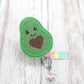 Avocado badge reel, avocado badge clip, avocado gifts, felt badge reel, food badge reel, cute badge reel, doctor gift, teacher badge reel