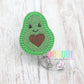 Avocado badge reel, avocado badge clip, avocado gifts, felt badge reel, food badge reel, cute badge reel, doctor gift, teacher badge reel