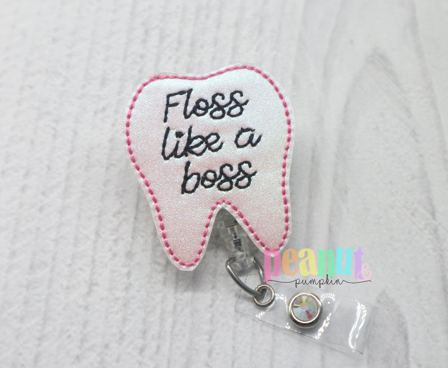 Dental badge reel, dental gift, gift for dentist, dentist badge reel, dental assistant, tooth badge reel, tooth gift, tooth badge clip