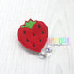 Strawberry badge reel, strawberry badge clip, strawberry gifts, summer badge reel, food badge reel, cute badge reel, gift for doctor, nurse