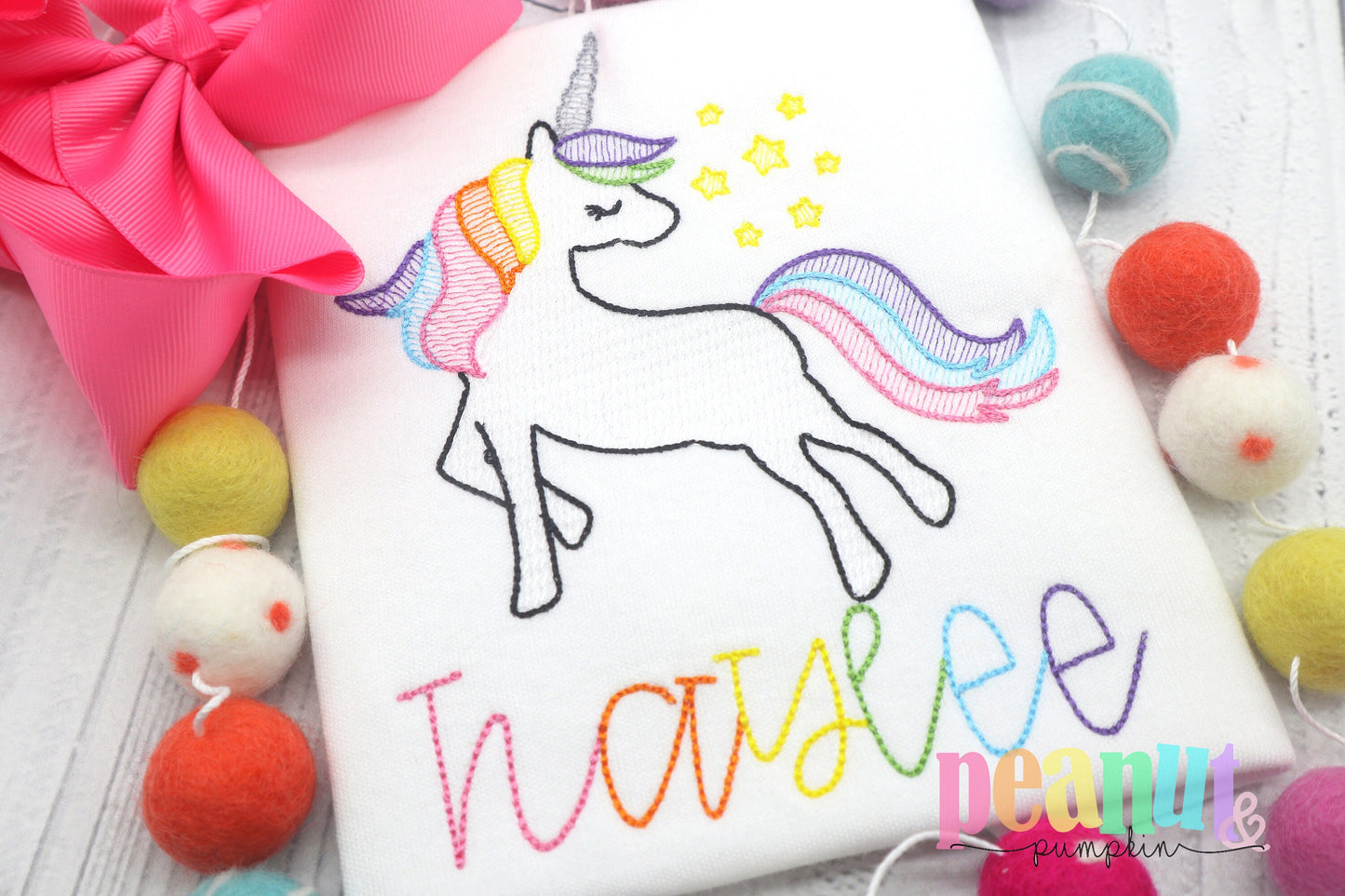 Unicorn shirt, embroidered unicorn shirt, rainbow unicorn shirt, unicorn birthday shirt, personalized unicorn shirt, custom embroidery