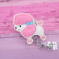 Poodle badge reel - poodle dog badge holder - dog badge reel - pink poodle badge clips - dog badge holder - cute badge reel - retractable