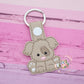 Puppy keychain - dog keychain - puppy snap keychain - snap tab - cute keychain - gift for dog lovers - cute puppy keychain