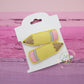 Pencil snap clips - pencil hair clips - school hair clips - back to school - cute clips for girls - pencil hair bows - school clips