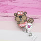 Beaver badge reel - beaver ballerina - beaver in a tutu - cute badge reel - funny badge holder - beaver badge clip - nurse badge reel