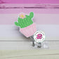 Cactus badge holder - cactus plant badge reel - cactus badge reel - cute cactus badge reel - badge holder - nurse badge reel - retractable